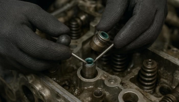 Замена маслосъемных колпачков