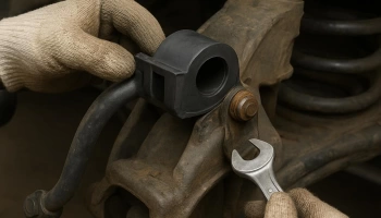 Замена втулки стабилизатора